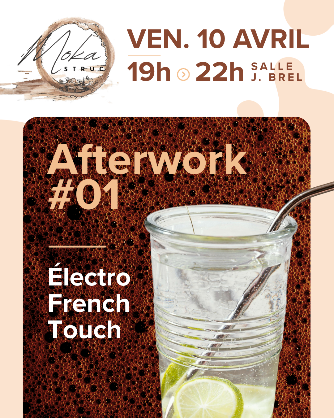 affiche afterwork electro French Touch